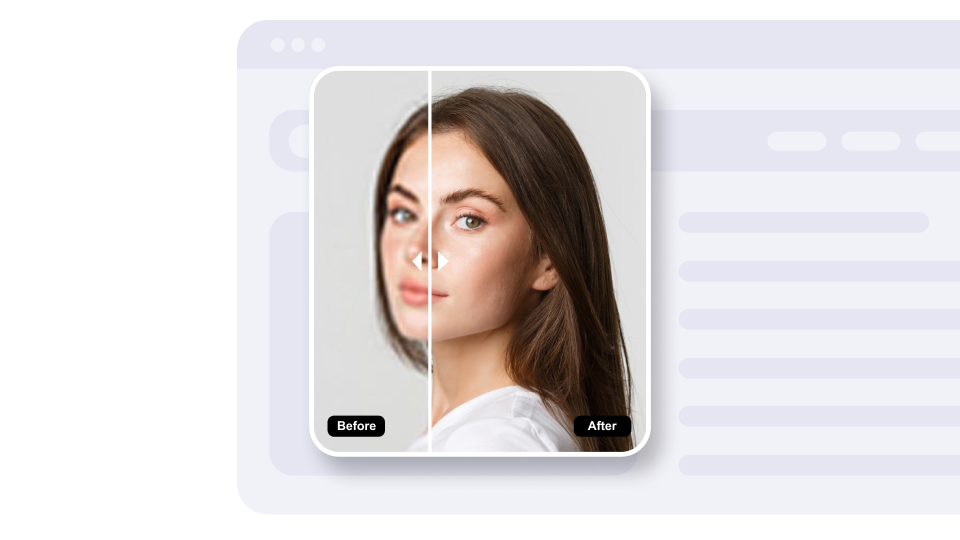 Before / after widget